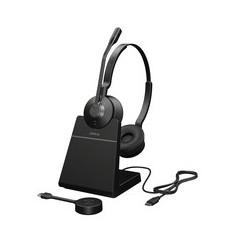 Jabra Engage 55 SE Stereo Trådløs Headset Sort køb billigt online shopping tilbud