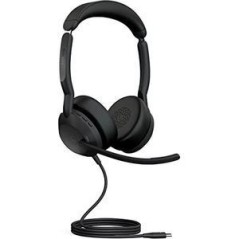 Jabra Evolve2 50 MS Stereo Trådløs Headset Sort køb billigt online shopping tilbud