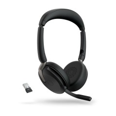 Jabra Evolve2 65 Flex UC Stereo Trådløs Headset Sort køb billigt online shopping tilbud