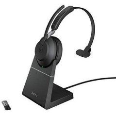 Jabra Evolve2 65 MS Mono Trådløs Headset Sort køb billigt online shopping tilbud