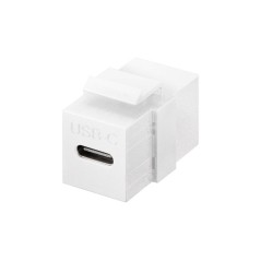 Goobay USB-C Keystone - 3.2 Gen 2 (10 Gbit/s) 100W Hvid køb billigt online shopping tilbud