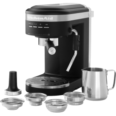 KitchenAid Espressomaskine 5KES6403EBM Mat Sort køb billigt online shopping tilbud