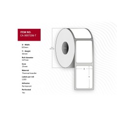 Capture Label 102 x 64mm Core 25mm