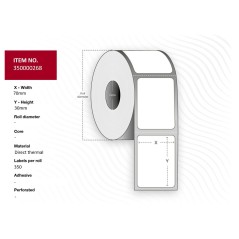 Capture Label 70x30 - Core 25. White. køb billigt online shopping tilbud