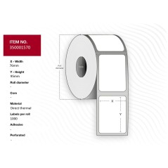 Capture Label 76x95 - Core 25. White. køb billigt online shopping tilbud