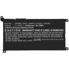 CoreParts Laptop Battery for Dell 41Wh køb billigt online shopping tilbud