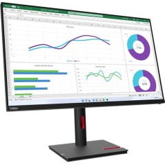 Lenovo ThinkVision T32h-30 31.5 2560 x 1440 (2K) HDMI DisplayPort USB-C 60Hz Pivot Skærm køb billigt online shopping tilbud