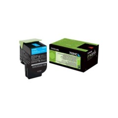 Lexmark 702HC Cyan 3000 sider Toner 70C2HC0 køb billigt online shopping tilbud