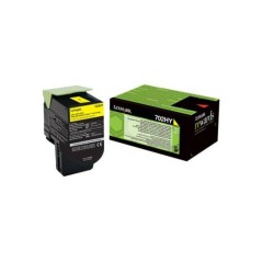 Lexmark 702HY Gul 3000 sider Toner 70C2HY0 køb billigt online shopping tilbud