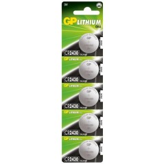 GP LITHIUM BUTTON CELL CR2430 køb billigt online shopping tilbud