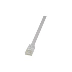 LogiLink SlimLine CAT 6 Ikke afskærmet parsnoet (UTP) 3m Patchkabel Hvid køb billigt online shopping tilbud