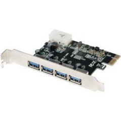 LogiLink USB 3.0 4-Port PCI Express Card USB-adapter PCI Express 2.0 x1 5Gbps køb billigt online shopping tilbud