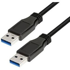 LogiLink USB 3.0 USB-kabel 3m Sort køb billigt online shopping tilbud