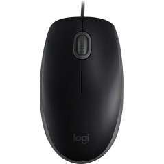 Logitech B110 Silent Optisk Kabling Sort køb billigt online shopping tilbud