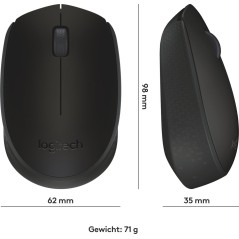 Logitech B170 Optisk Trådløs Sort køb billigt online shopping tilbud