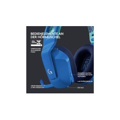 Logitech G G733 LIGHTSPEED Wireless RGB Gaming Headset Trådløs Headset Blå køb billigt online shopping tilbud