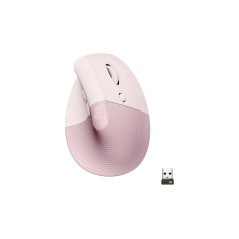 Logitech Lift Vertical Ergonomic Mouse Optisk Trådløs Pink køb billigt online shopping tilbud