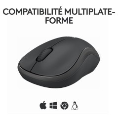 Logitech M240 Silent Optisk Trådløs Sort køb billigt online shopping tilbud