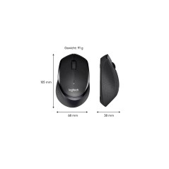 Logitech M330 SILENT PLUS Mekanisk Trådløs Sort køb billigt online shopping tilbud