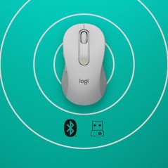 Logitech Signature M650 L Optisk Trådløs Hvid køb billigt online shopping tilbud