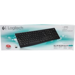 Logitech Wireless Keyboard K270 Tastatur Trådløs køb billigt online shopping tilbud