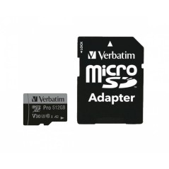 Verbatim MICRO SDXC CARD PRO U3 C10 A2 køb billigt online shopping tilbud