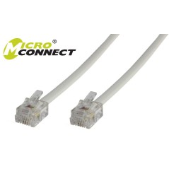 MicroConnect Modular Straight RJ12 6C/6P 2m køb billigt online shopping tilbud