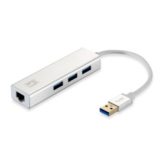 LevelOne Netw adaptor USB-Hub 3-Port køb billigt online shopping tilbud