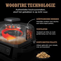 Ninja OG701 Woodfire Electric BBQ grill og rygeovn 2400W køb billigt online shopping tilbud