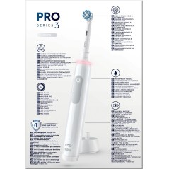 Oral-B Pro 3 Hvid elektrisk tandbørste køb billigt online shopping tilbud