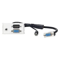 Vivolink Outlet Panel HDMI + VGA + AUD køb billigt online shopping tilbud