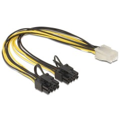 Delock PCI Express power cable 6 pin køb billigt online shopping tilbud