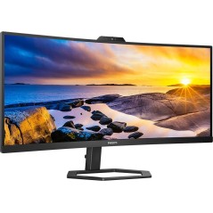 Philips 34E1C5600HE 34 3440 x 1440 (UltraWide) HDMI DisplayPort USB-C 100Hz Dockingskærm køb billigt online shopping tilbud