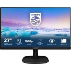 Philips V-line 273V7QDSB 27 1920 x 1080 (Full HD) DVI VGA (HD-15) HDMI 60Hz køb billigt online shopping tilbud