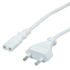 Value Power Cable White 1.8 M køb billigt online shopping tilbud