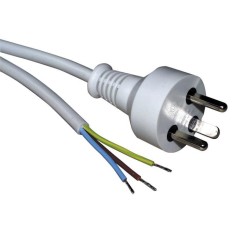 Roline Power Cable White 2 M køb billigt online shopping tilbud