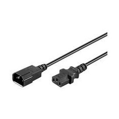 MicroConnect Power Cord C13 F - C14 M 0.6m køb billigt online shopping tilbud