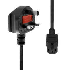 ProXtend Power Cord UK to C15 1M Black køb billigt online shopping tilbud