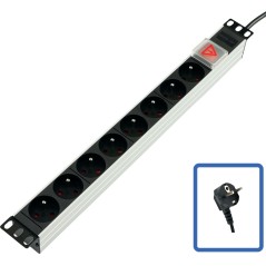 Lanview POWER STRIP 19" - 8 WAY - køb billigt online shopping tilbud