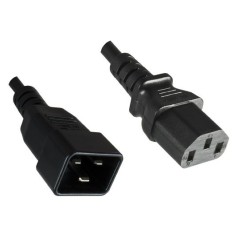 MicroConnect PowerCord C13-C20 0.5M Black køb billigt online shopping tilbud