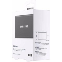 Samsung Portable SSD T7 SSD MU-PC1T0T 1TB USB 3.2 Gen 2 køb billigt online shopping tilbud