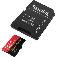 SanDisk Extreme Pro microSDXC 256GB 200MB/s køb billigt online shopping tilbud