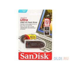 SanDisk Ultra 32GB USB 3.0 Sort køb billigt online shopping tilbud