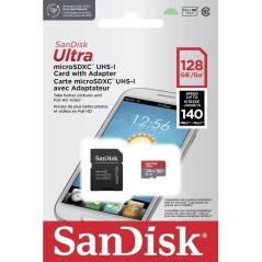 SanDisk Ultra MicroSDXC Adapter - 128GB køb billigt online shopping tilbud