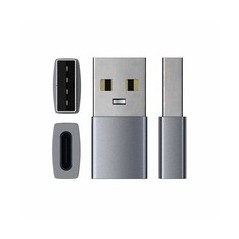 Satechi USB 3.0 USB-C adapter Grå køb billigt online shopping tilbud