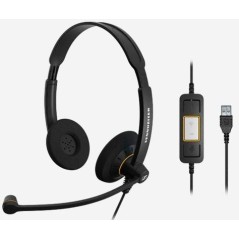 Sennheiser SC60 USB Lync Bin Headset køb billigt online shopping tilbud