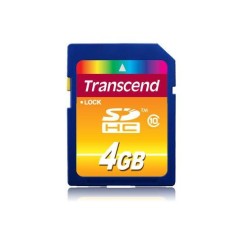 Transcend SD Card SDHC 4GB Class 10 køb billigt online shopping tilbud