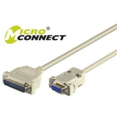 MicroConnect Serial Cable DB9-DB25 3M F/M køb billigt online shopping tilbud