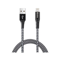 Sandberg Survivor Lightning Cable 1M køb billigt online shopping tilbud