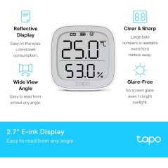 Tapo T315 V1 Temperatur- og fugtighedsssensor Hvid køb billigt online shopping tilbud